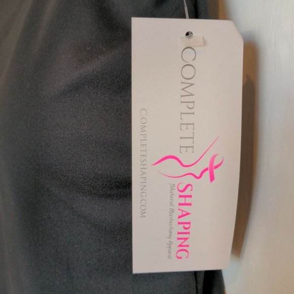 Mastectomy Camisole with Integrated Prosthetics, Large w D Cup, New, Black, NWT - Picture 3 of 7